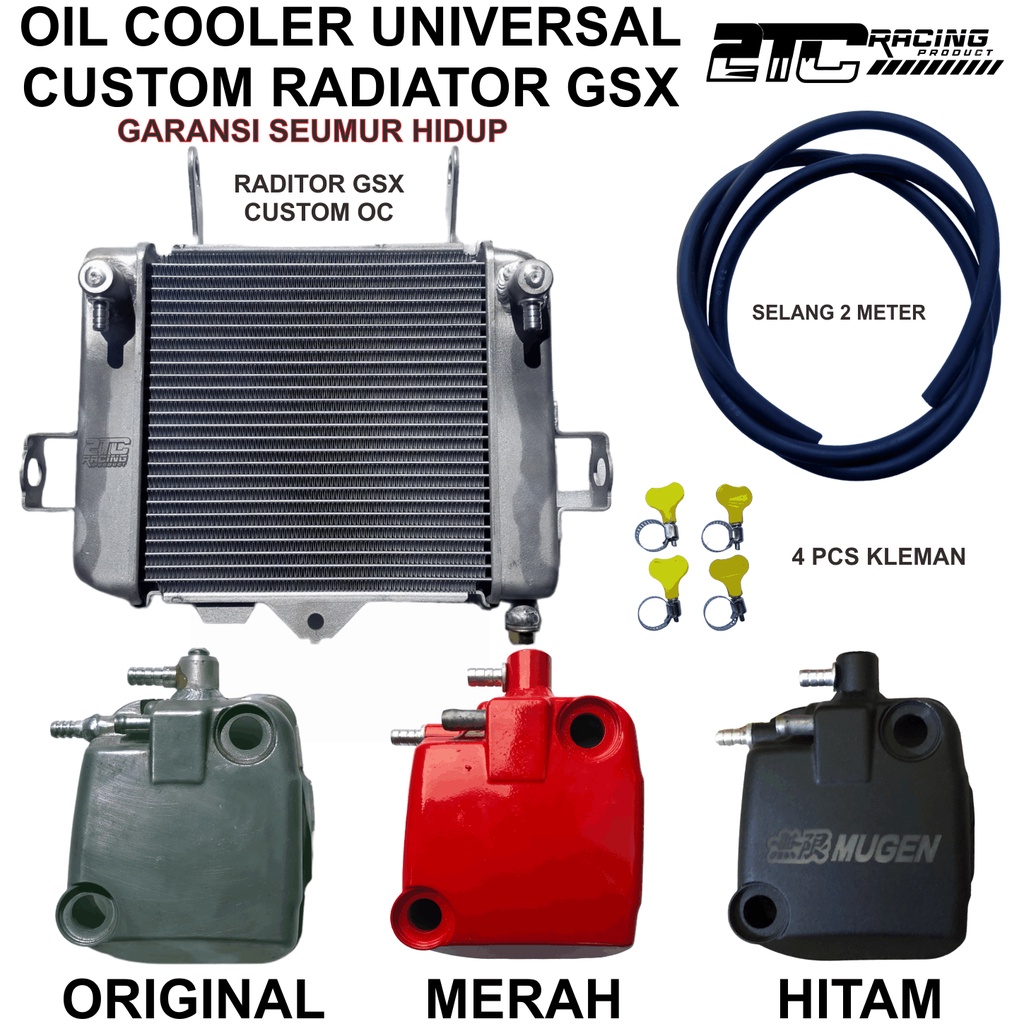 OIL COOLER UNIVERSAL MATIC BEAT MIO SCOOPY ROAD RACE BASIC RADIATOR GSX BIG VOLUME