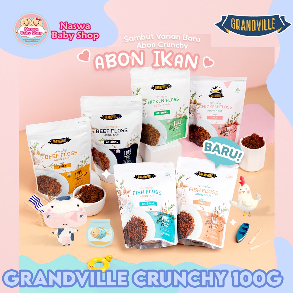 

Grandville Abon Sapi/Ayam/Ikan Chrunchy Original/Spicy