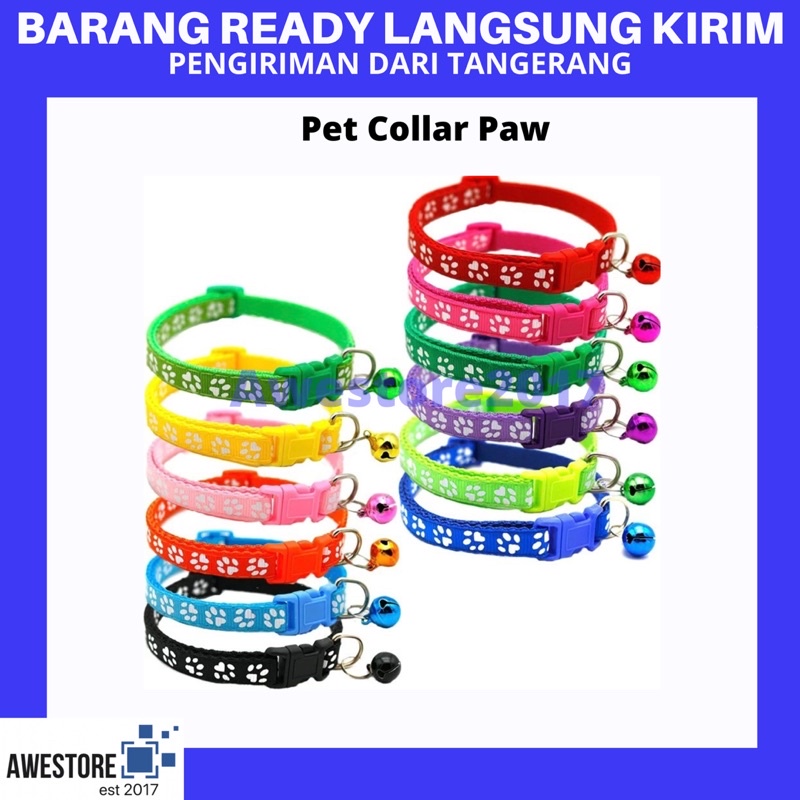 Kalung Kucing Lonceng Bunyi Cat Pet Dog Collar Reflektif Nyala Anjing Tali Leher Bunyi Glow in the Dark Mantul Cahaya