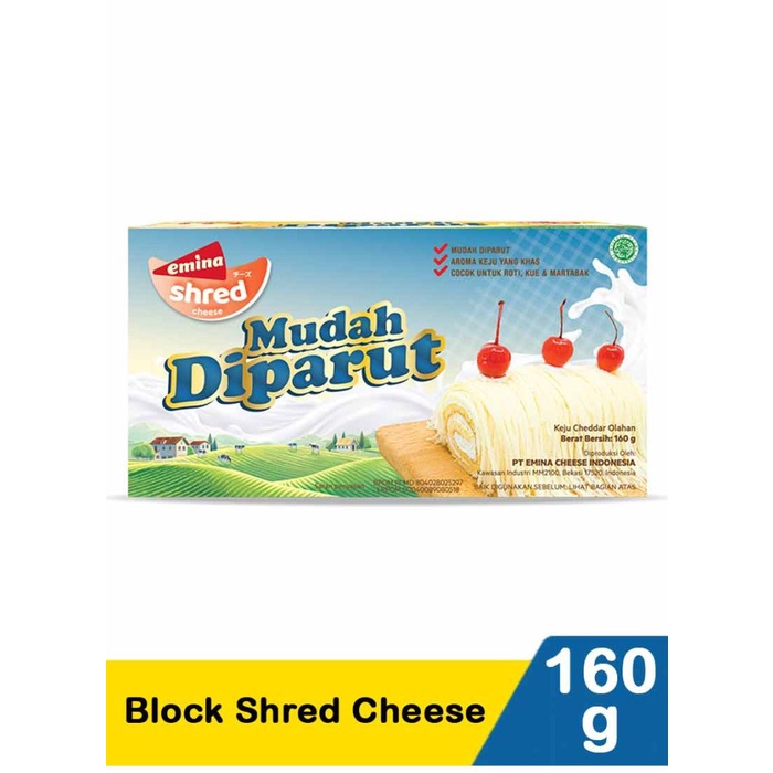 

T0P EMINA SHRED CHEESE MUDAH DIPARUT 160 GRAM NICE