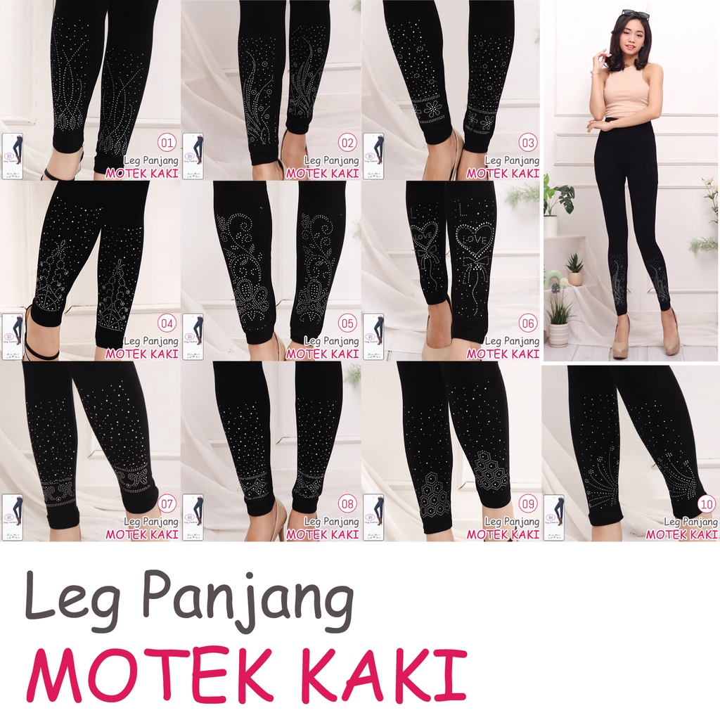 [GROSIR] Legging Motek Kaki Panjang Import / Legging fashion wanita / ying fashion / legging panjang