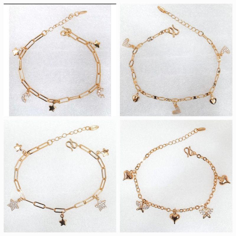 gelang wanita emas rantai jurai