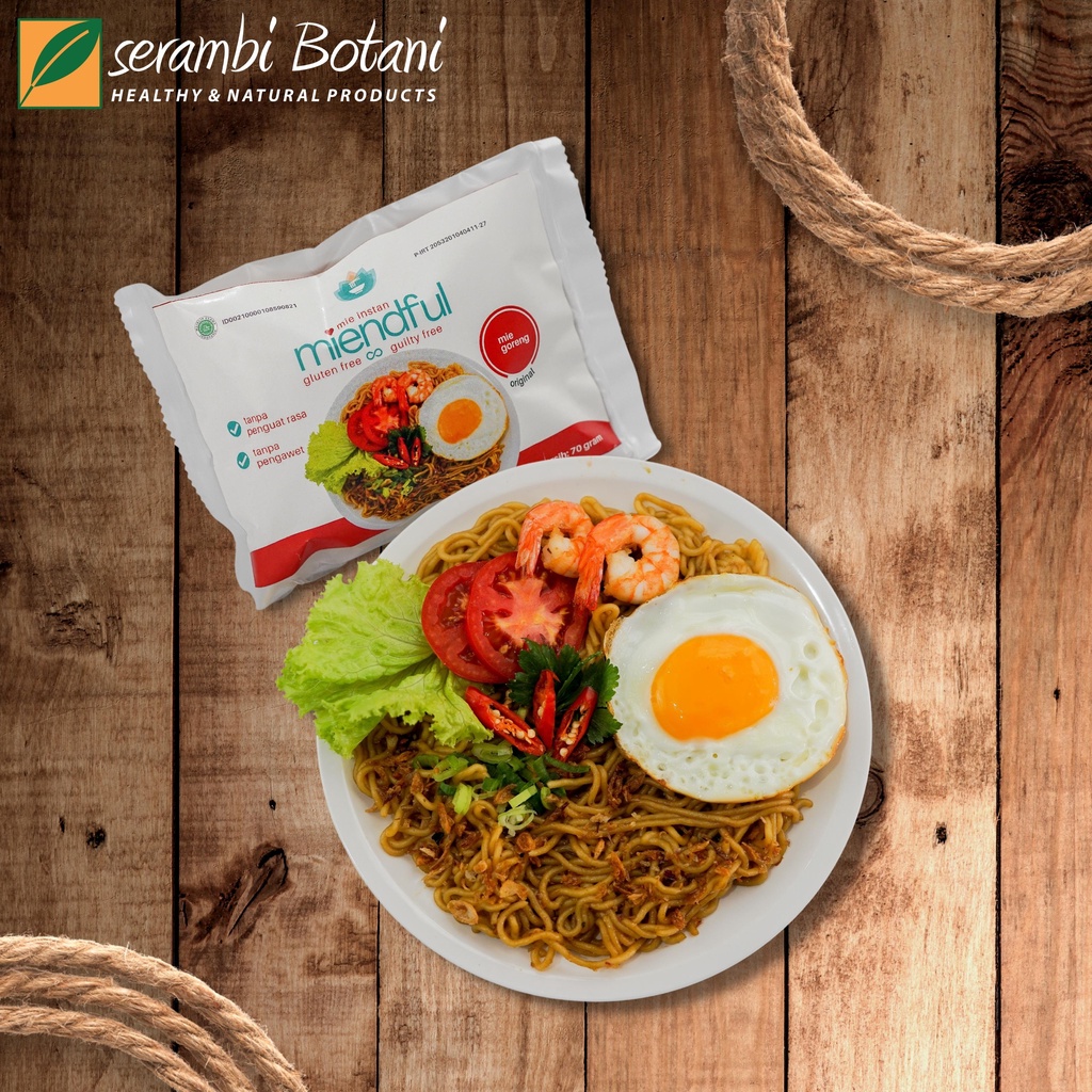 

Mie Instan Gluten Free Rasa Goreng Sehat Miendful Serambi Botani