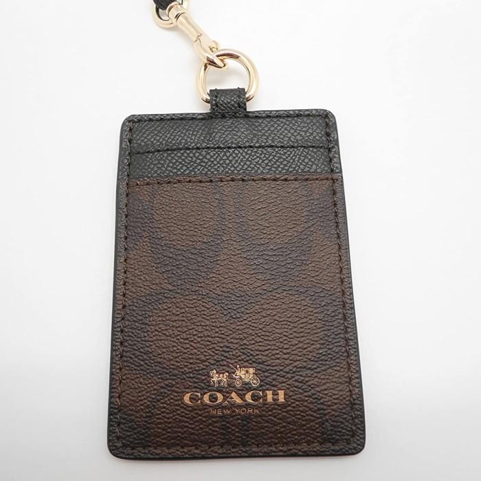 

Coach Signature Tag Lanyard Mahogany Black - ORIGINAL GUARANTEE 100%