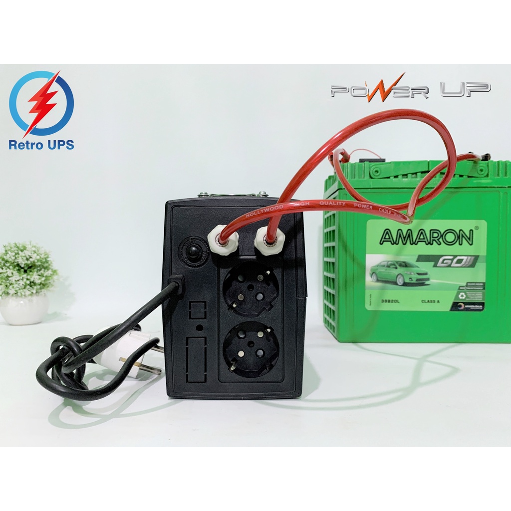 UPS Modifikasi Aki External Cooling Fan Power UP 700VA 12V Garansi