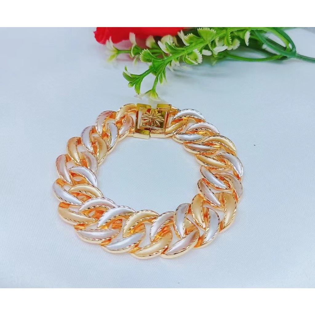 Gelang Xuping Rantai Kombinasi Terbaru Perhiasan Fashion W132(besar lebar/medium/kecil) 3478