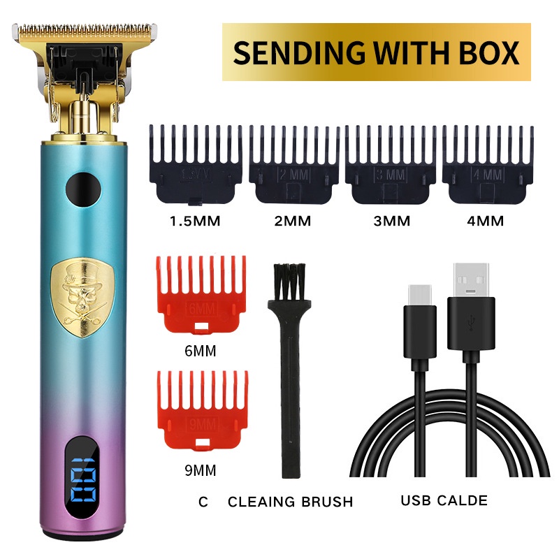 Alat Cukur Elektrik Dengan LCD / USB rechargeable/Alat Cukur Rambut Elektrik/Hair Clipper Rambut Hair Trimmer