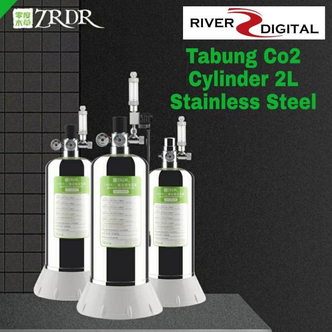 WYIN / ZRDR Tabung Co2 Cylinder 2L Stainless Generator DIY Cisod