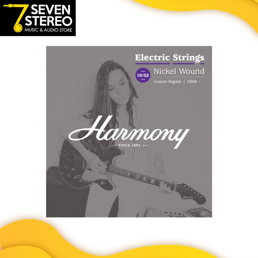 Harmony HE04 Nickel Electric Guitar Strings Custom Regular 10-52