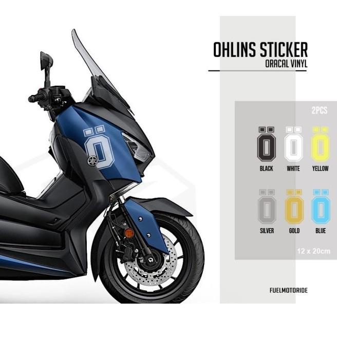 Sticker Body Variasi Big Logo Ohlins XMAX NMAX PCX ADV FORZA - Warnalain tanya