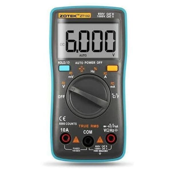 Zotek ZT102 Digital Multimeter AVOMeter Multitester AC DC ZT-102