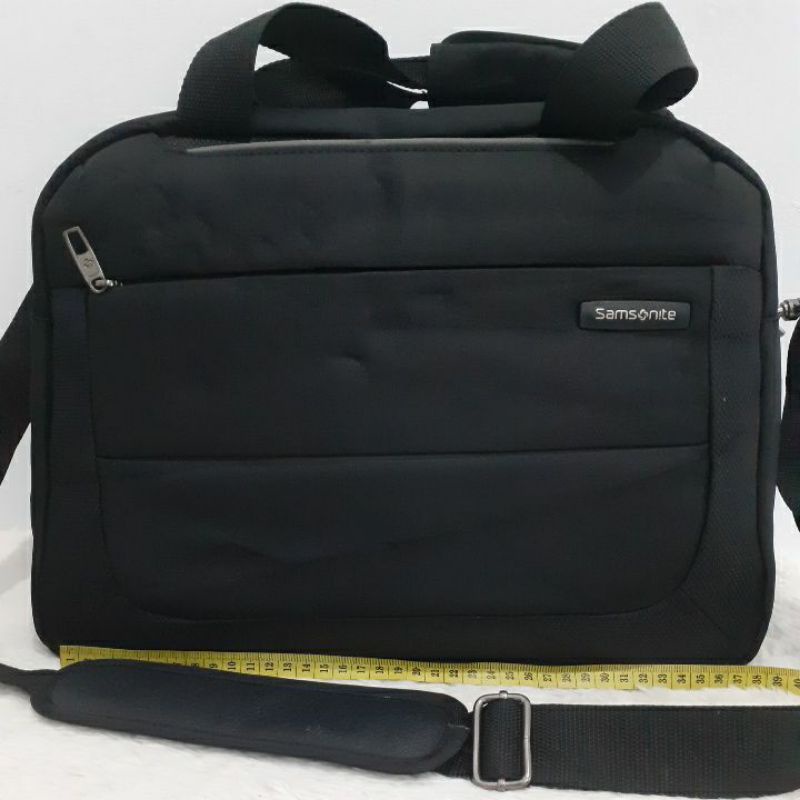 Tas Sling Second / Preloved / SAMSONITE Duffle Bag Hitam / Tas Minggat Bekas.