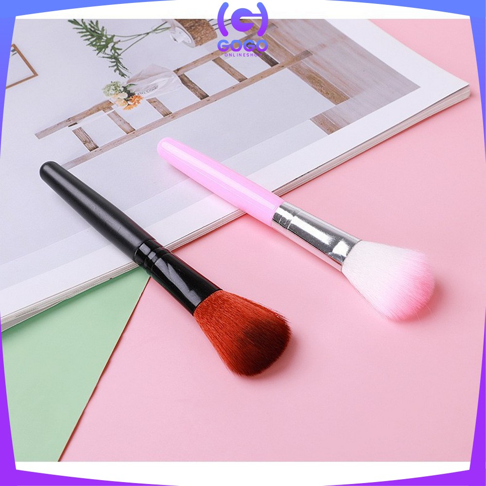 GOGO-K101 K102 Kuas Bedak Foundation Brush Portabel  / Blush On Brush Make Up / Kuas Kosmetik Perona Pipi / Kabuki Brush