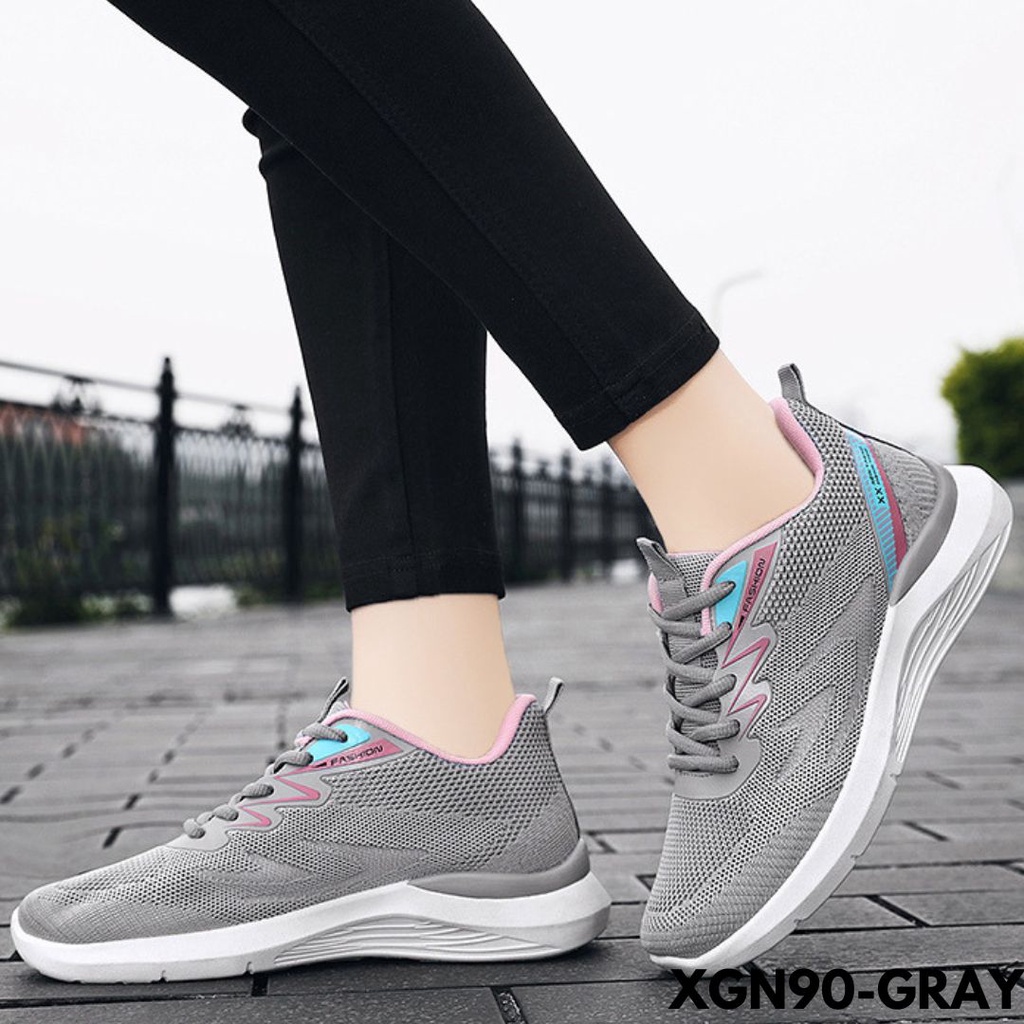 SEPATU WANITA SNEAKERS NYAMAN BANGET TETAP TAMPIL KEREN MESKI KERINGAT BAHAN MESH IMPORT GN90