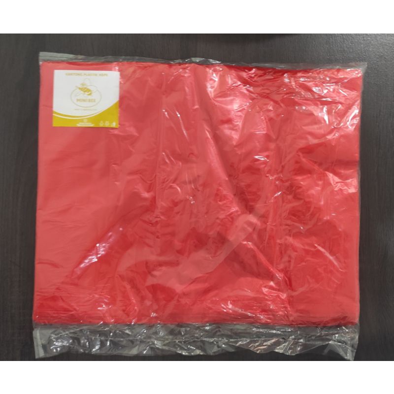 Kantong Plastik Kresek Merah Minibee Ukuran 40