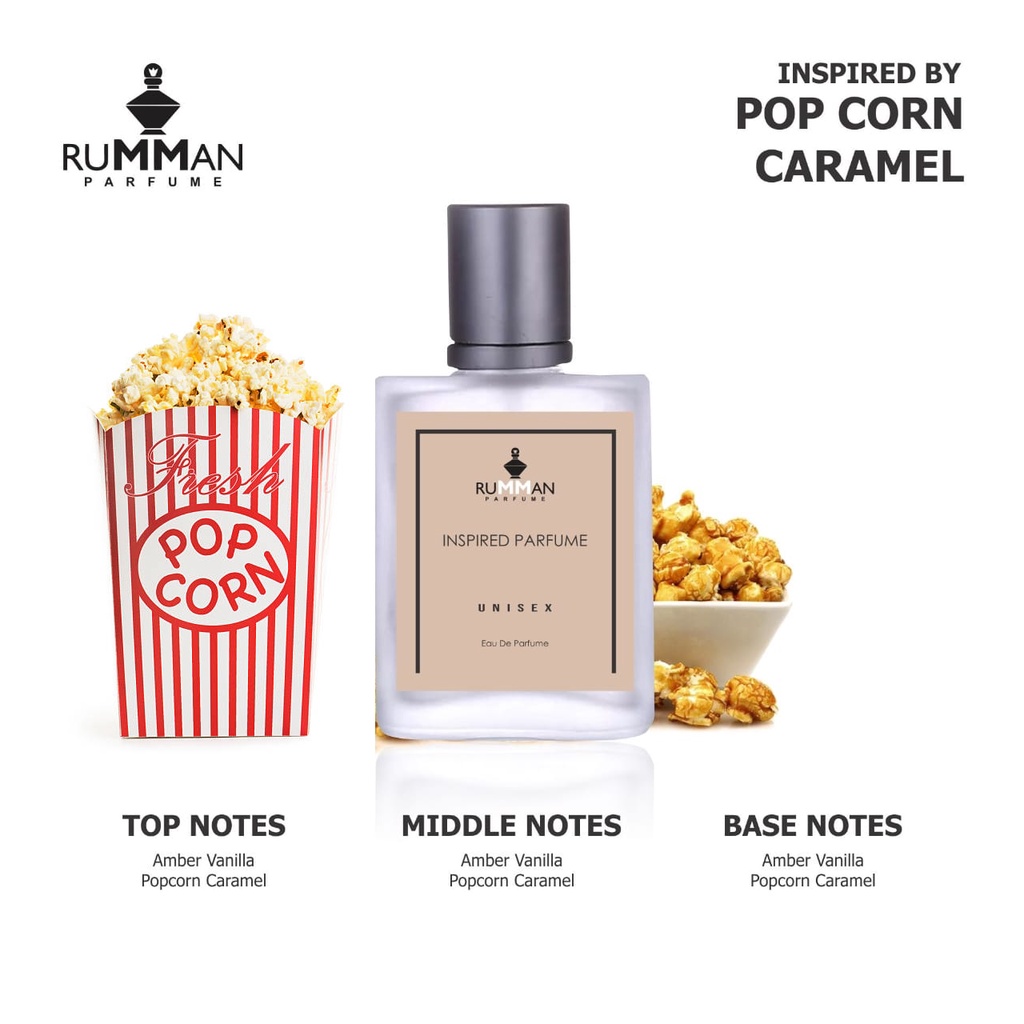 Inspired Parfum Aroma PopCorn Caramel Coffee Vanilla XXI Eau De Parfume Farfum Farpum Parpum Bibit Minyak Wangi Tahan Lama Wanita Pria