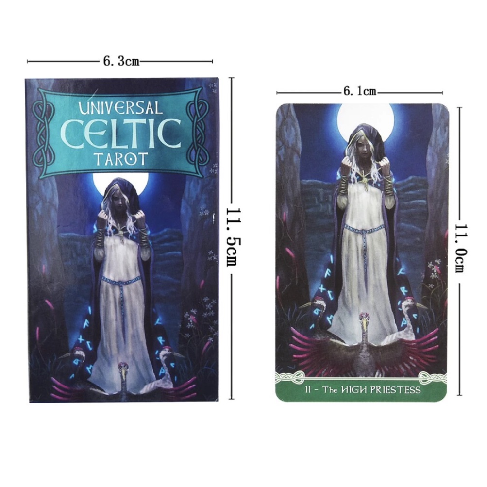 [COD] Universal Celtic Tarot Card 78 Decks  by Floreana Natovo with PDF Guide Instruction