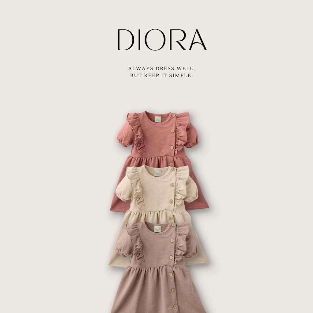 Bell &amp; Bo - Diora Dress / Dress Anak (1 - 4 Tahun)