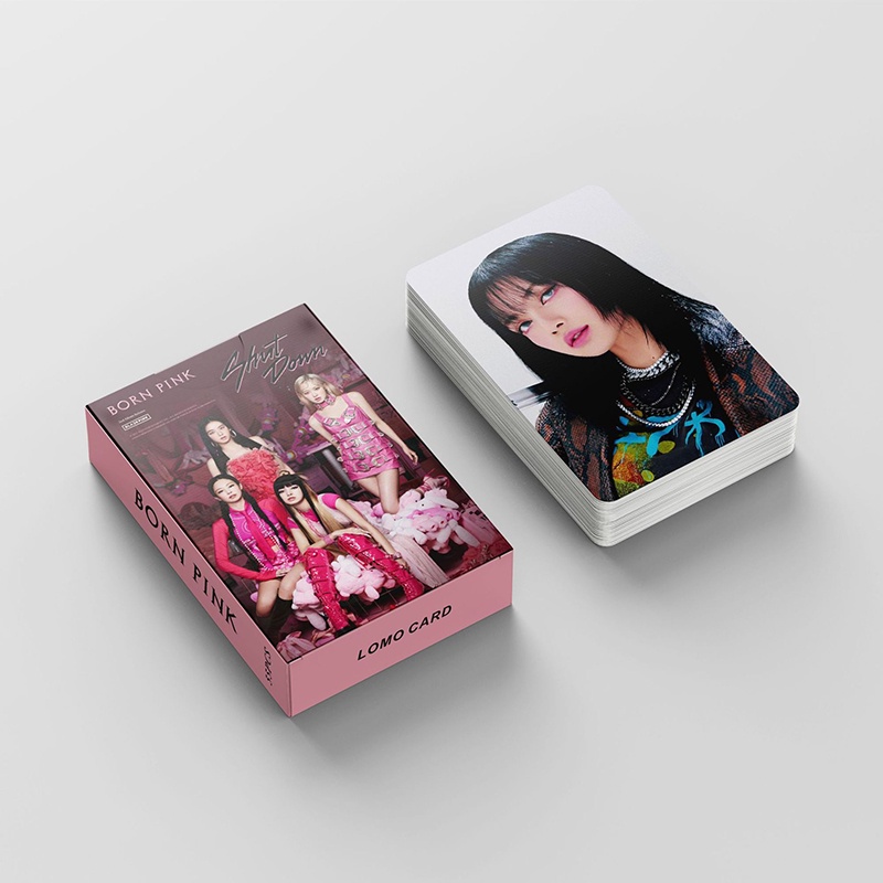 55pcs / box Kartu Foto LOMO Blackpink Jennie Jisoo