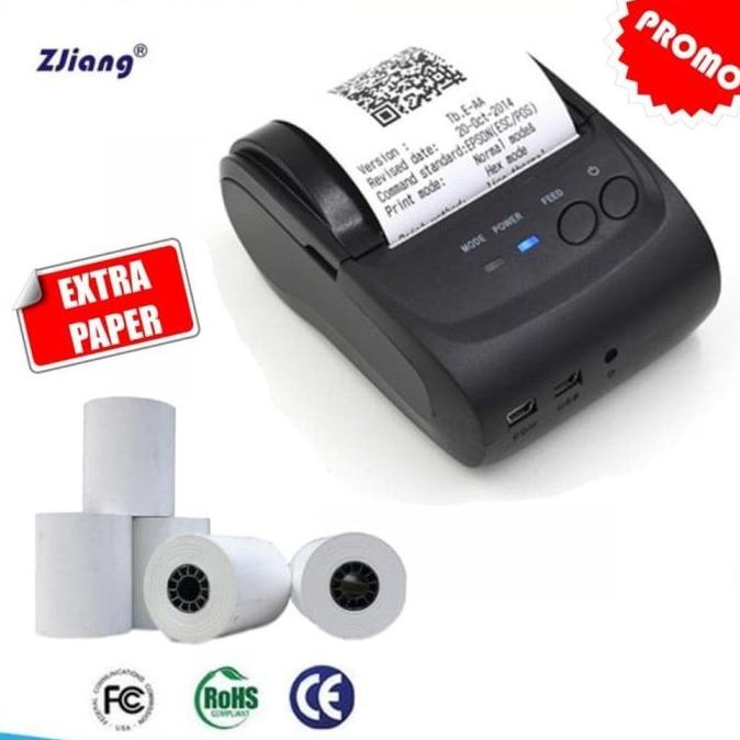 Mesin printer mini Cetak Struk/Bon/Invoice Kasir Bluetooth