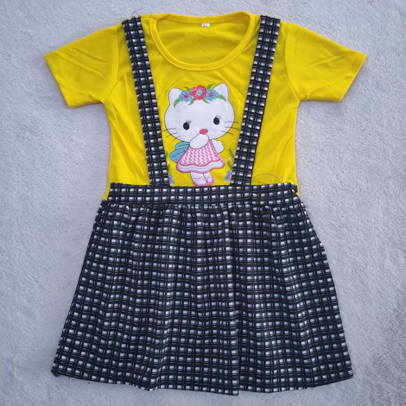 Dress anak cewek 3 4 tahun baju harian anak perempuan wanita cewek ( dress JKT 01 )6