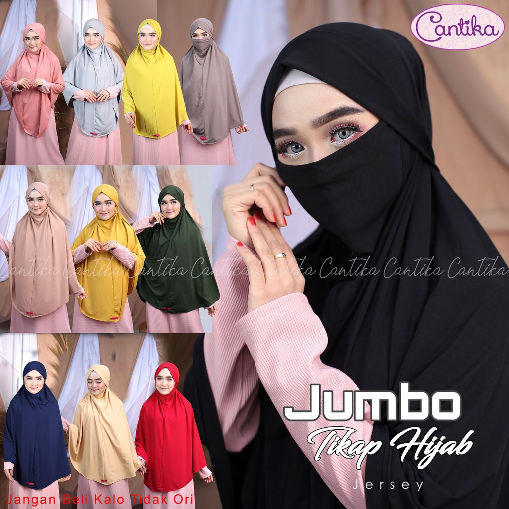 Jilbab JUMBO Tikap Nikob Nikab Cadar Arabian Ori Cantika (Mohon Baca Deskripsi) BY ATHIRTEXTILE