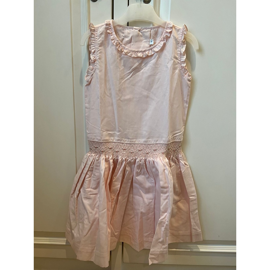 Smocked dress Baby pink 5years