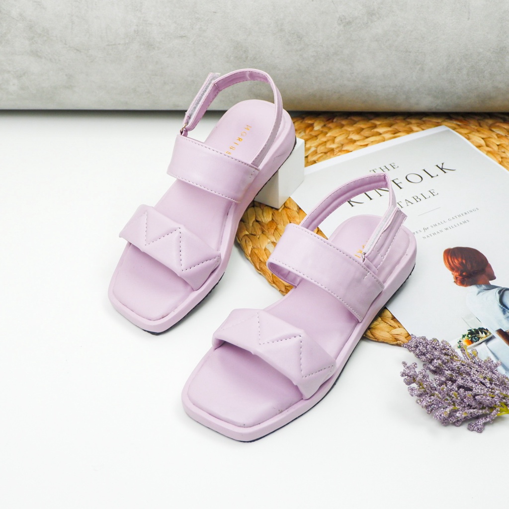 Sandal Wanita Kekinian Sendal Fashion Casual Wanita Tali Belakang BA 50