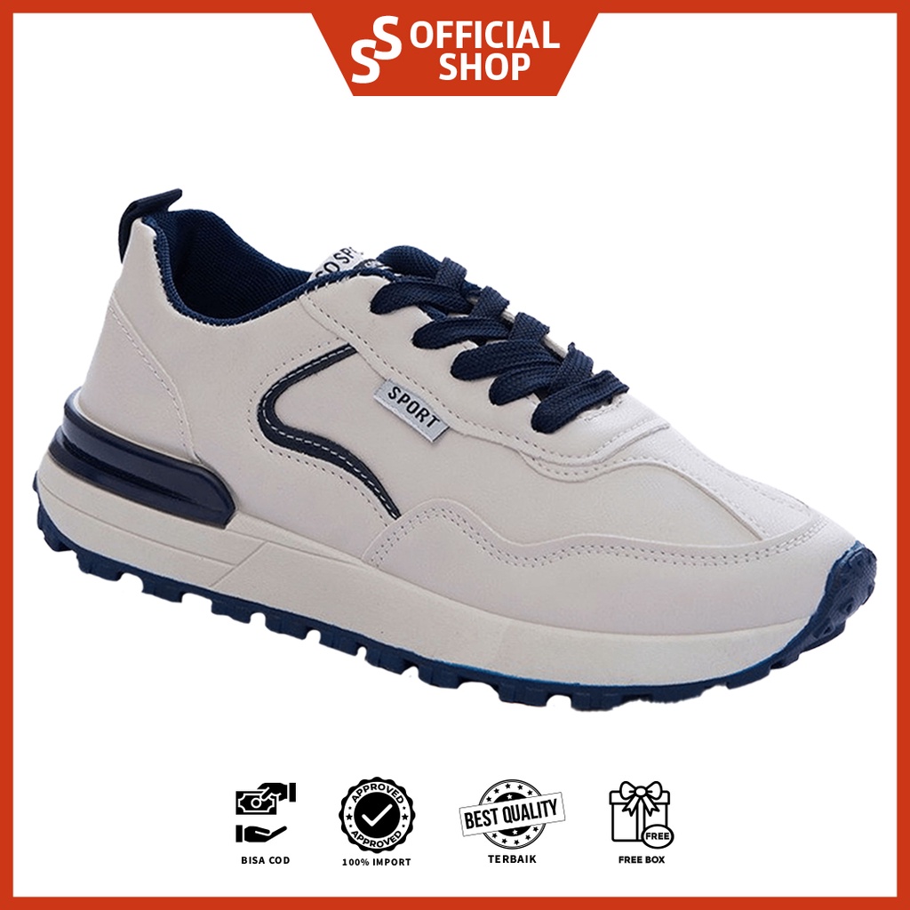 [Original Ber-Hologram] SNEAKYSHOES YURA SEPATU SNEAKERS WANITA FASHION KOREA IMPORT PREMIUM - 3081