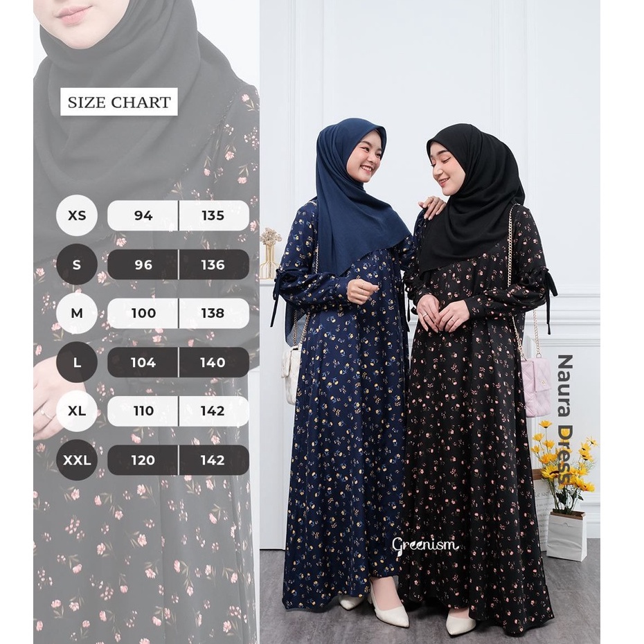 Greenism Gamis Naura  Quality Premium Syari'i Dress