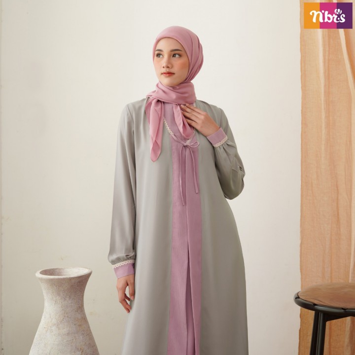 Gamis Nibras Terbaru NB B86 / Gamis Dress Maxy / Fashion Muslim Nibras