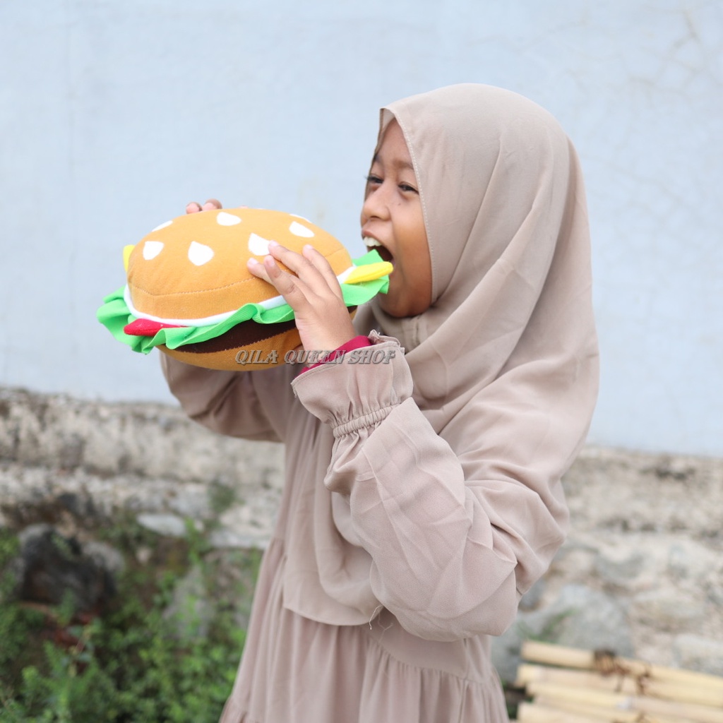 BONEKA BURGER LUCU TERMURAH, TERLARIS BISA COD