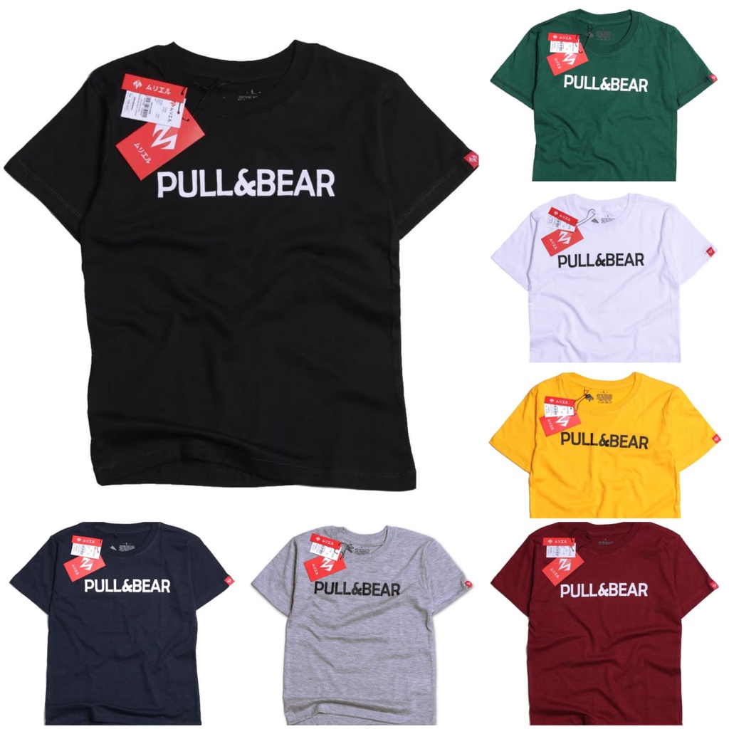 Baju Anak Perempuan  PULL&amp;B34R Kaos Anak Distro Atasan Anak Laki-Laki Bandung