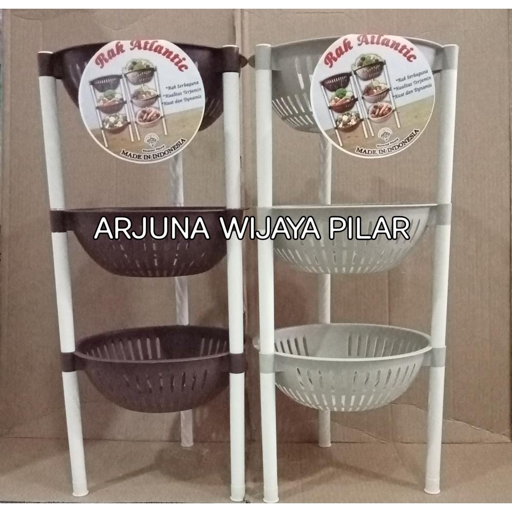 Rak Serbaguna Susun 3 atlantic, rak plastik diamond