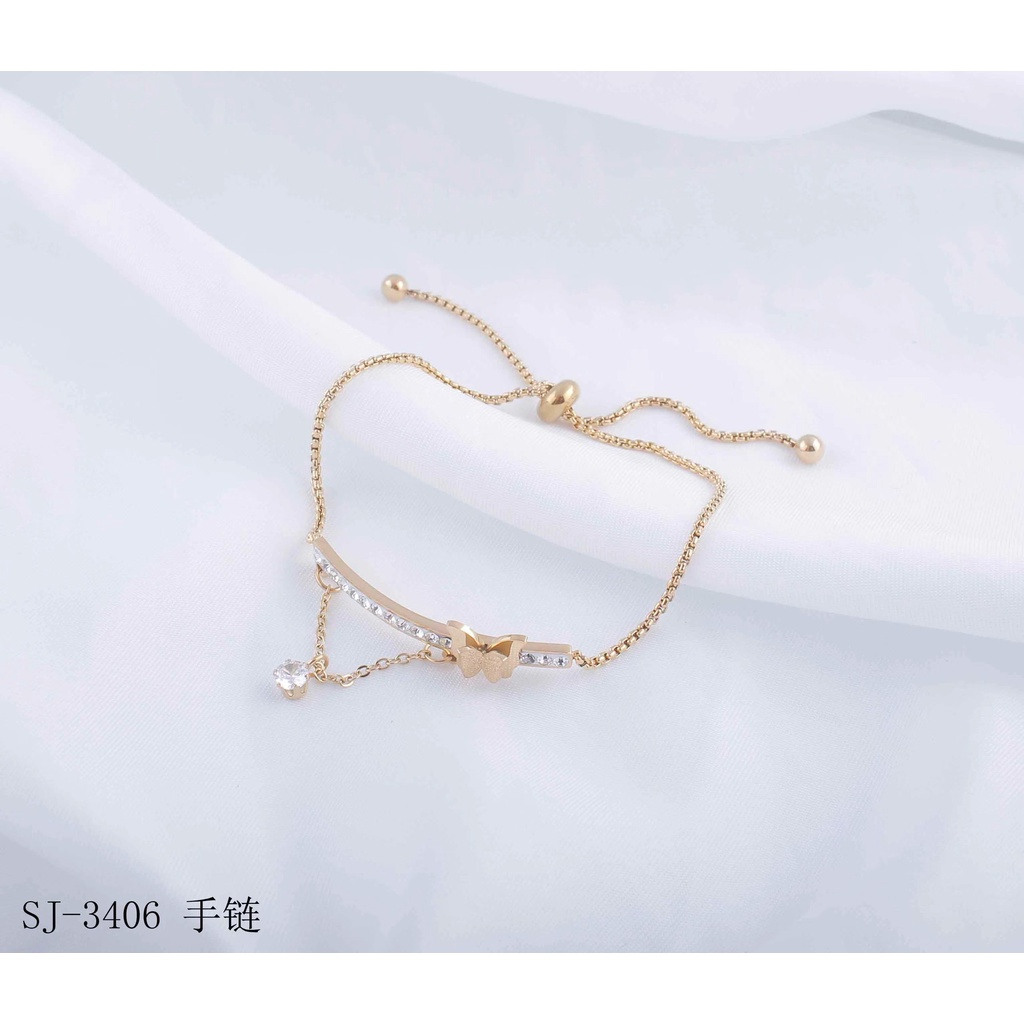 Gelang Titanium Cantik Perhiasan Wanita Jewelry 3406/3215/2799