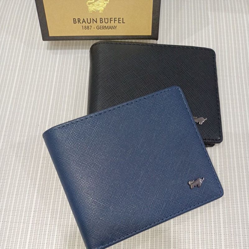 Dompet lipat pria kulit safiano leather