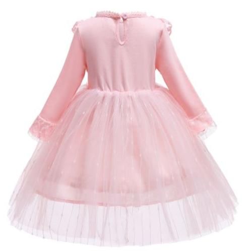 Terbaik Dress Gaun Pesta Anak Import Lolita Long Sleeved 