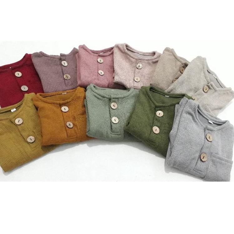 BELANJA MURMER KIANO SET WAFFLE UNIQLO setelan anak baju pendek anak ♖ 858