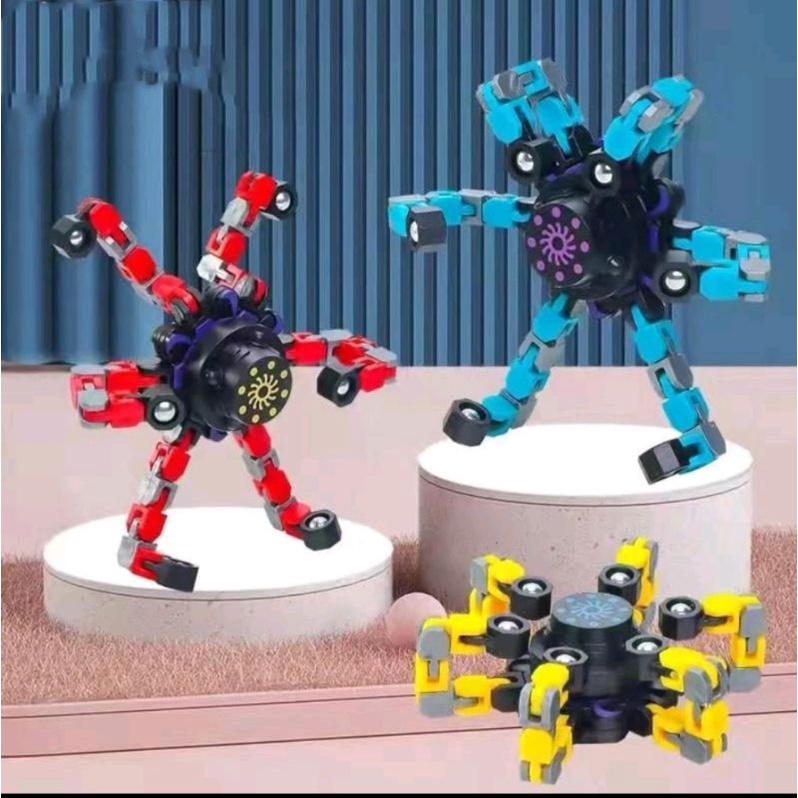 Fidget Hand Spinner Robot glow i the dark