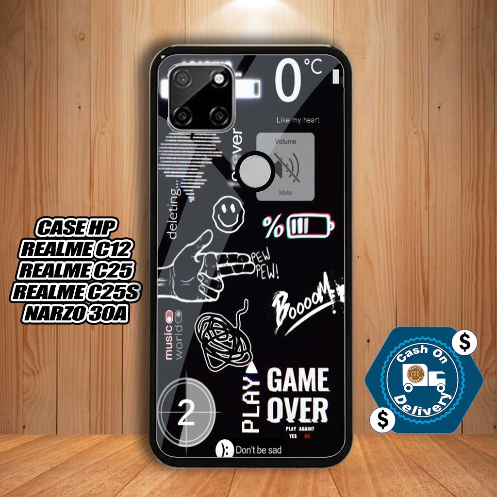 Case REALME C12 C25 C25S NARZO 30A Casing Hard Case 2D Terbaru [ NASA TICKET ] - Sarung hp Realme - 