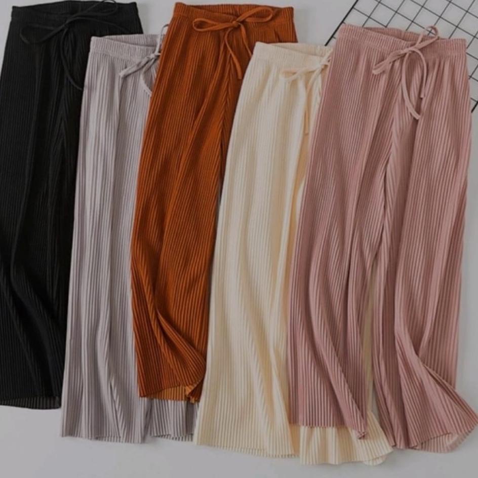 Sale Celana Kulot Knit Kiyora Premium Long Pants kulot Lidi korean