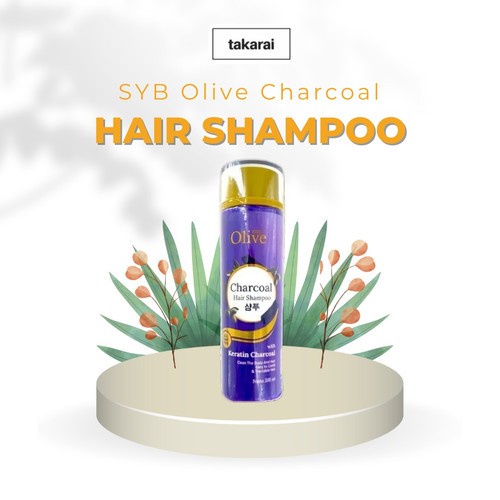 OLIVE CHARCOAL HAIR SHAMPOO / HAIR CARE / SHAMPOO KERATIN CHARCOAL