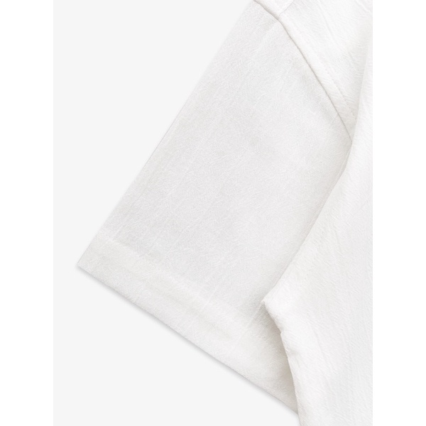 Crumple Linen Shirt White