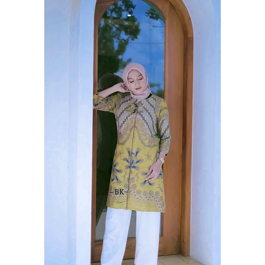 tunik batik wanita jumbo M L XL XXL XXXL XXXXL