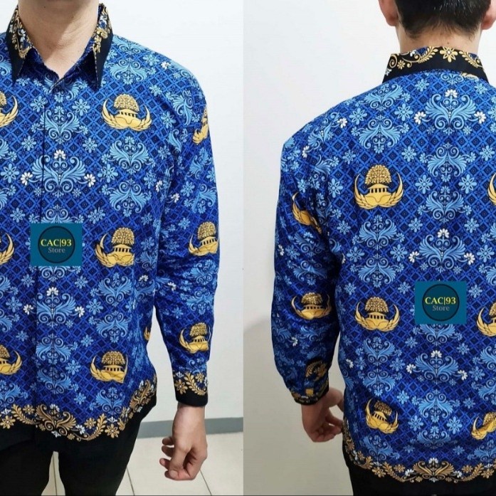 Seragam Korpri Katun Pria Tanpa Furing Ukuran S-Xl