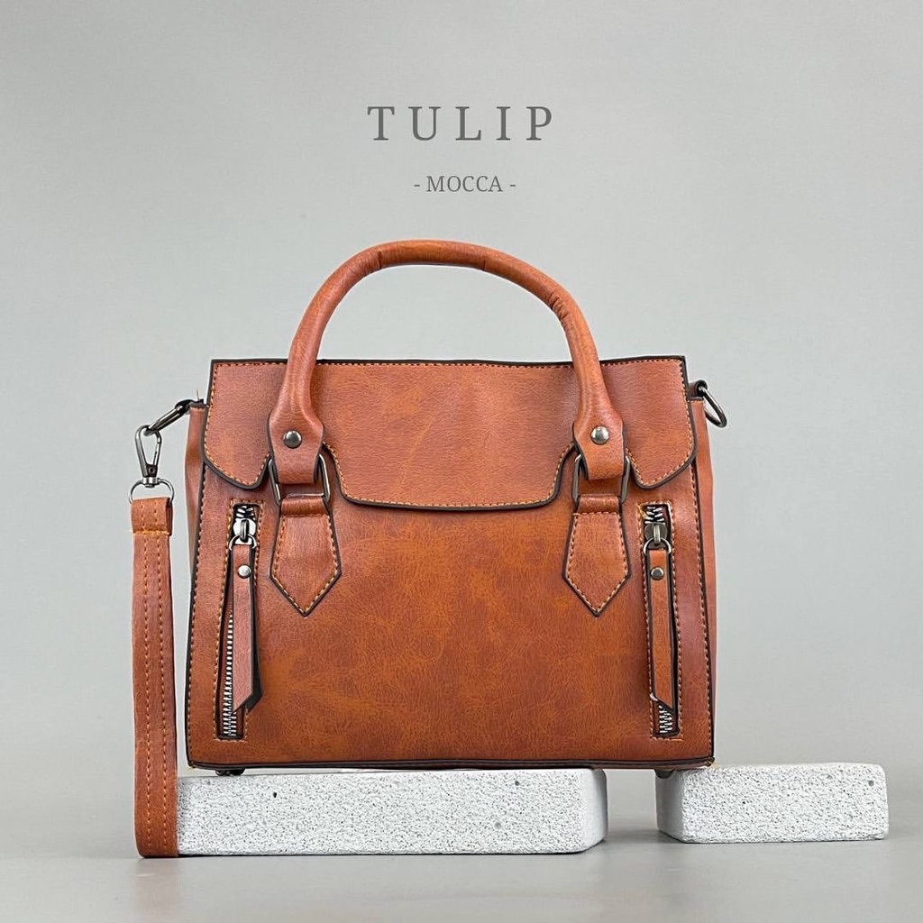 TULIP MOCCA - TAS WANITA / TAS SELEMPANG WANITA / TAS KERJA WANITA