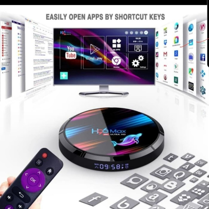 Produk Terbaru H96 Max X3 Ram 4Gb Rom 128Gb Android Tv Box Wifi Dual Band Android 9.0