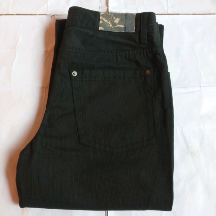 Celana jeans pria G2000 blu black strip size 29