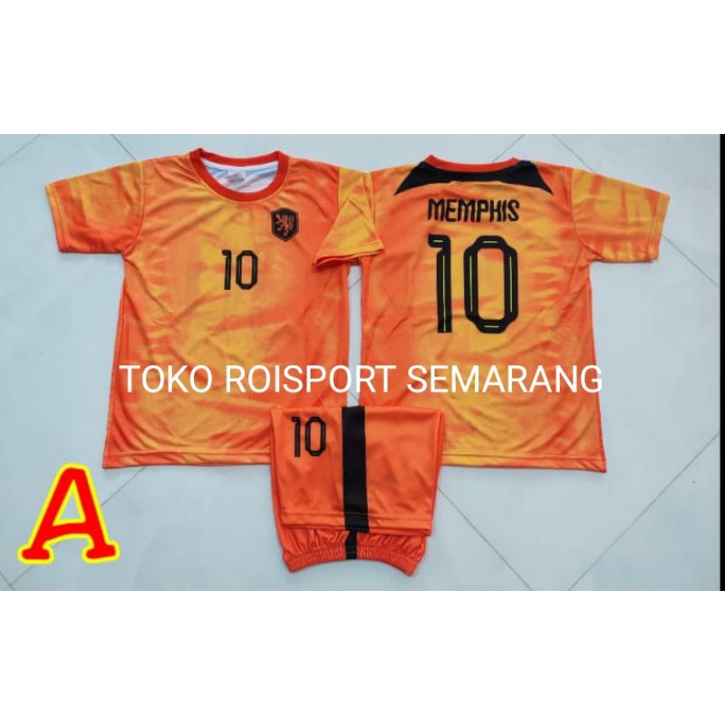 JERSEY KAOS BAJU BOLA ANAK PAUD TK SD BELANDA