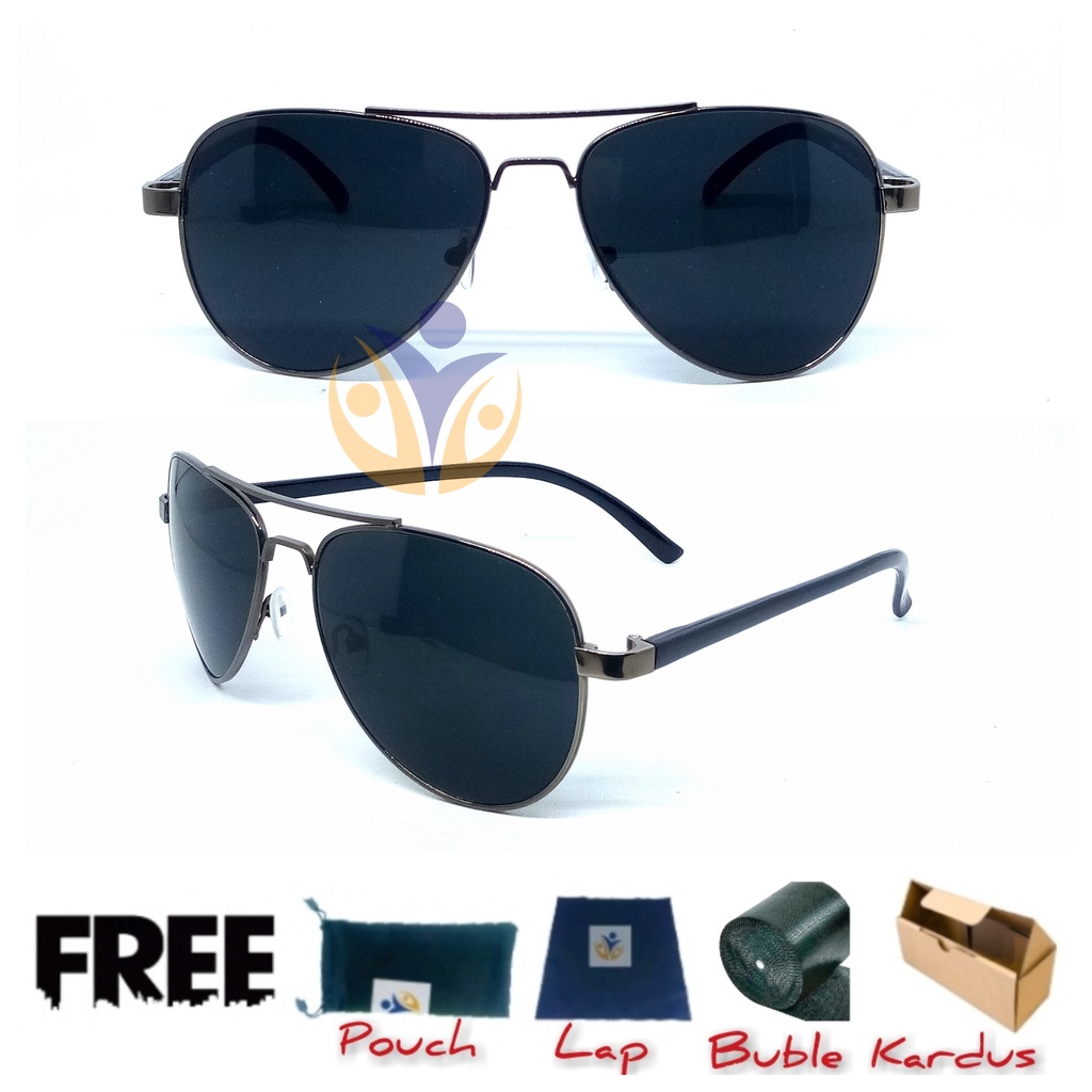 Kacamata Hitam Aviator UV Protection